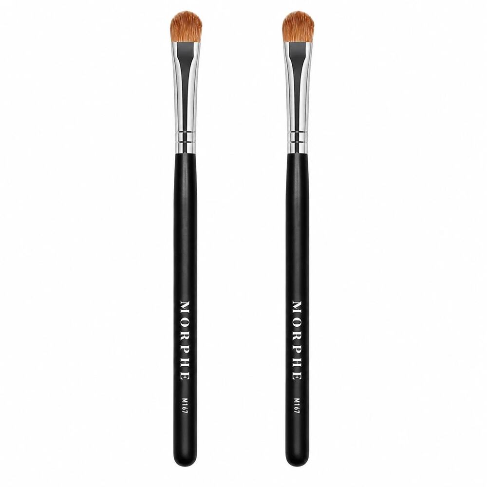 (Lot of 2) Morphe M167 Oval Shadow Eyeshadow Makeup Brush New